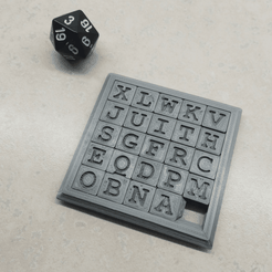 Sliding5x5Puzzle1.png STL-Datei Two Sided Sliding Puzzle・3D-Drucker-Vorlage zum herunterladen