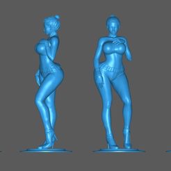 0.jpg Free STL file Sexy girl STANDING GIRL・3D printing model to download