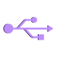 USB-Logo.stl USB Trident Logo