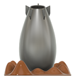 vase304 v1-05.png pot vase cup vessel Bomb v304 for 3d-print or cnc
