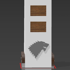 Stark-Siege-Front.png 3MF file GAME OF THRONES BOARDGAME SIEGE ENGINE - HOUSE OF STARK・3D print design to download, GeorgNaw