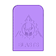 Blast Marker Top - Logo and Text.stl Apocalypse Token Organizers