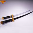 2.jpg 2 COLLAPSING KATANAS - ZORO - ONE PIECE - (PRINT IN PLACE + ASSEMBLY VERSION)