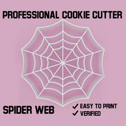 Spider-web.jpg Archivo STL Cortapastas de tela de araña・Objeto imprimible en 3D para descargar