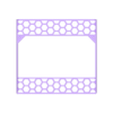 kitchen-rack-bottom.stl Big Rack with Hexagonal Pattern and Wall Mount for household & kitchen SPICE
