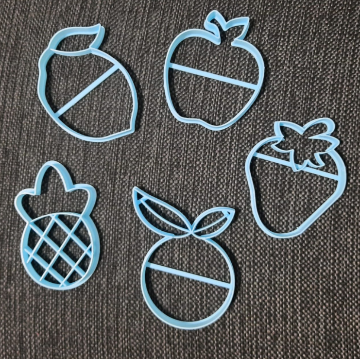 chrome_2020-08-26_21-53-34.png Descargar archivo STL Fruits Apple Orange Pineapple Lemon Strawberry Cookie Cutter • Objeto imprimible en 3D, 3dcookiecutterscom