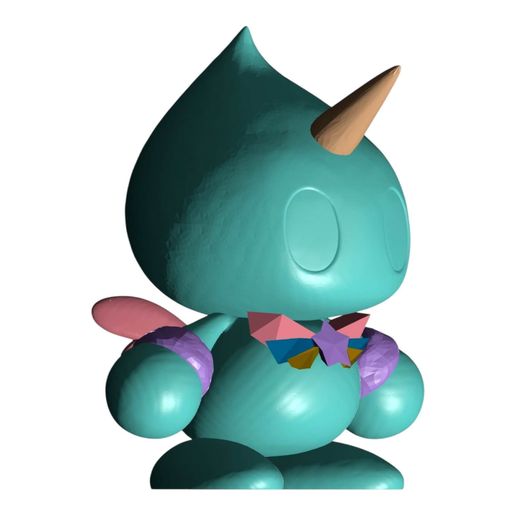 Unicorn Knight Chao – HD 3D Print Figure | Star Badge & Power Bracelets (FDM & Resin) - 3D model önizlemesi