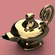 alladin-lamp v12-r6.png magic aladdin lamp for gin for magic ritual for 3d-print or cnc