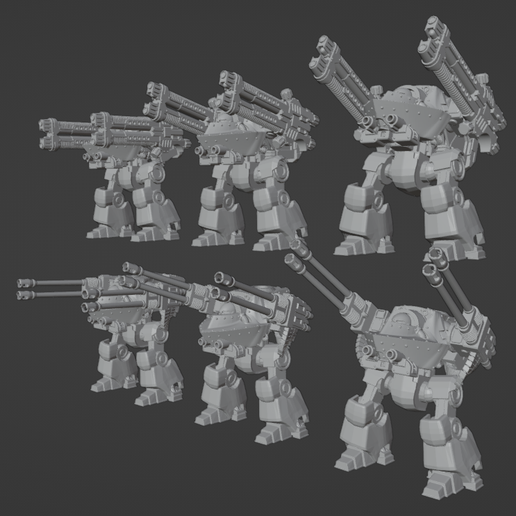 🎲 Dorito Pattern Dreadnought 6-8mm・Free 3D File for 3D printing・Cults