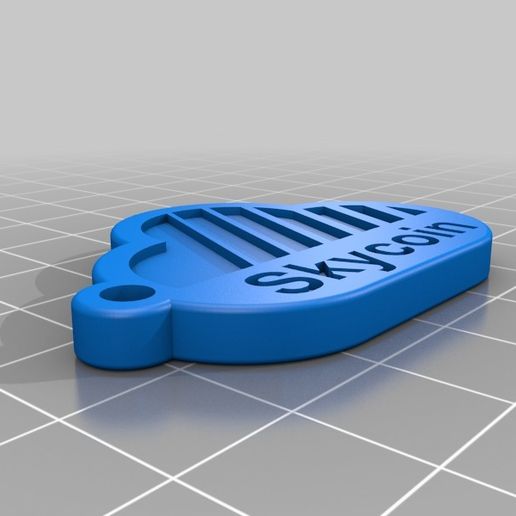 Skycoin Keyring V2 (Solid) 3D model