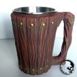 06Druid Mug.jpg Wooden Mug / Can Holder