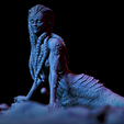 3.png 美人鱼 , 海妖 , 女妖 , 湖怪 , 鱼女 , 半鱼人 3d 可打印缩影