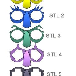 Datei STL Waschbär-Sonnenbrillen-Halter 🆒・Modell für 3D-Druck