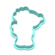 2.png Stacked Hearts Bear Cookie Cutters | STL Files