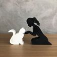 WhatsApp-Image-2022-12-22-at-15.38.26.jpeg Girl and her cat( tied hair) for 3D printer or laser cut