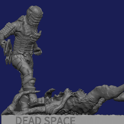 ZBrush-06.01.2023-12_38_33.png 3D-Datei Isaac Clarke zertritt Xenomorph (Dead Space)・Design zum Herunterladen und 3D-Drucken