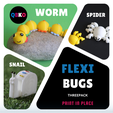 Flexi.png FLEXI BUGS THREEPACK. PRINT IN PLACE.