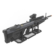 3.png M392 Assault Rifle - Halo - Printable 3d model - STL + CAD bundle - Commercial Use