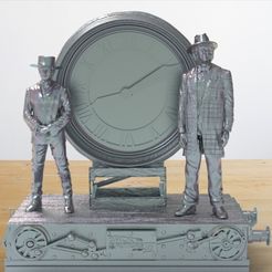 bttf3.8.jpg 3D file Back to the future 3 photo clock 1885・3D printer model to download