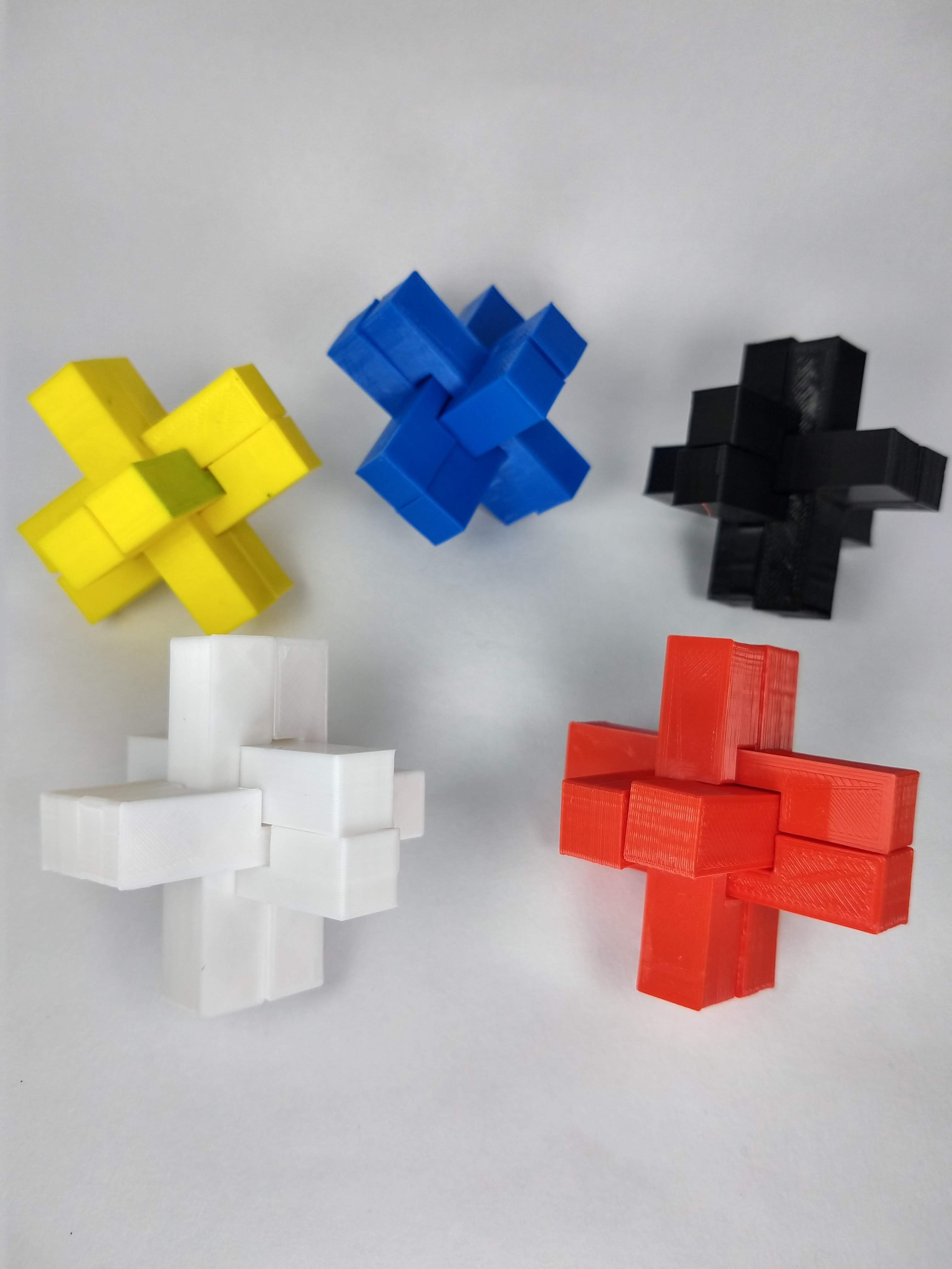 Download STL file triple cross puzzle • 3D print design ・ Cults