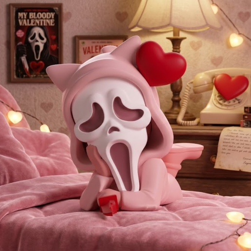 Ghostface Valentine's Edition Art Toy - Pink Scream Slasher 3D Printable