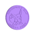 Front08.stl Pokemon Go Community Day #43 coin - Eevee