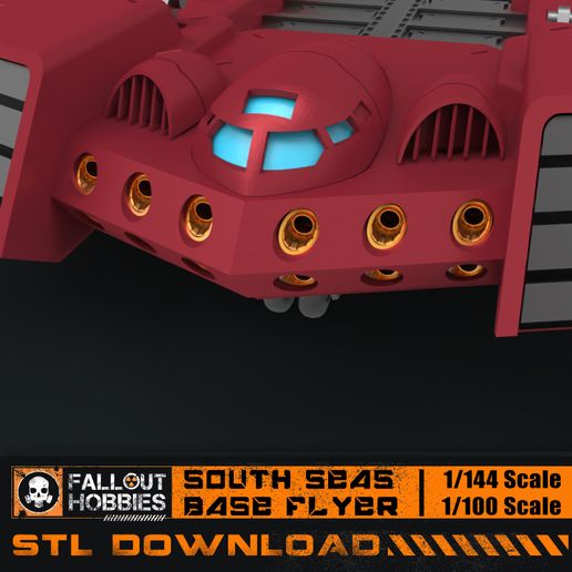 South-Seas-Base-Flyer-9.jpg 3D-Datei Südsee Base Flyer 1/100 1/144・3D-druckbares Modell zum herunterladen, FalloutHobbies