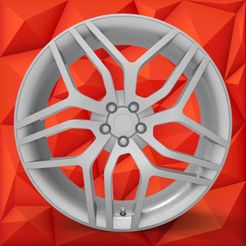 RODA_RANGER_ROVER_EVOQUE_STL.jpg Archivo STL RUEDA STL RANGER ROVER EVOQUE・Modelo para descargar y imprimir en 3D