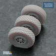 DS32008DS-Gallery-Dark_1.png 1/32 P-47N Thunderbolt Wheels - Diamond Tread