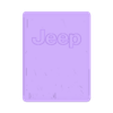 Jeep Parking Sign 2 No Screw Holes.stl Any Printer Jeep Avenger Cherokee Wrangler Compass Renegade Patriot 4x4 Willys Workshop Parking Sign #2 Can be printed on any printer