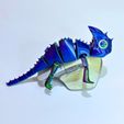 6.jpg ГИБКИЙ ШАРНИРНЫЙ ХАМЕЛЕОН, ПЕЧАТЬ НА МЕСТЕ С ПРЕДВАРИТЕЛЬНОЙ РАСКРАСКОЙ 3MF