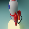 Render-4.png Space rocket Lamp