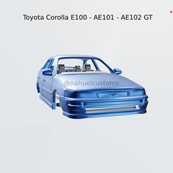 New-Project-2021-07-09T125009.320.png Datei STL Toyota Corolla E100 - AE101 - AE102 GT・Modell für 3D-Druck zum herunterladen