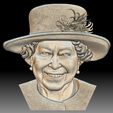 6.jpg Queen Elizabeth portrait coin medal bas-relief