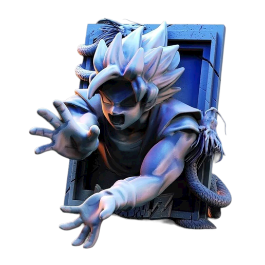 Goku ssj 3D Card 3D model