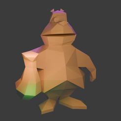 untitled1.png Lowpoly psx Moneybags from Spyro the Dragon - FIXED TO PRINT