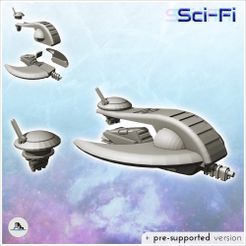 1-PREM-WB-VE-V06.jpg Fichier STL Vaisseau de reconnaissance Tau avec drone éclaireur (6) - Future Sci-Fi SF Post apocalyptique Tabletop Scifi Wargaming Exploration planétaire RPG Terrain・Modèle imprimable en 3D à télécharger