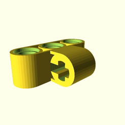 8375811c5d17d91c26c0502b3ce33721.png Free STL file Lego Technic: Axle and Pin Connector Perpendicular Customizable・3D printable model to download