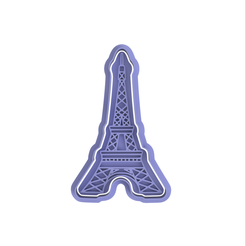 Eiffel-Tower.png Archivo STL Cortador de galletas de la Torre Eiffel・Objeto para impresora 3D para descargar, dwain