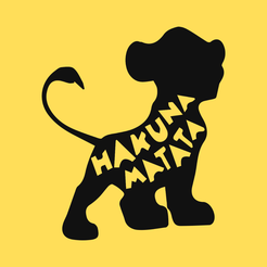 3.png Simba - Hakuna Matata | Decorative 2D Print | Key chain