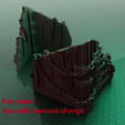 barrique_render_1_title.png FREE Wargame Terrain – Grimdark Gothic Barricade – Ruined Wall Section