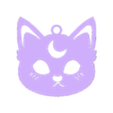 gato sailor moon.stl STL file sailor moon earring・3D printable design to download