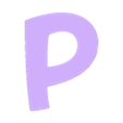 P.stl New Universal Light Letters with Stand