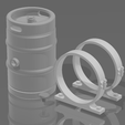 12.png Beer Keg Hot Rod Fuel Tank for Scale Auto Models and Dioramas