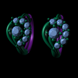 Earring75-1.png Fichier 3D Boucle d'oreille Femme Boucle d'oreille goutte 3dm STL Renders Modèle・Objet imprimable en 3D à télécharger