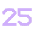 25.stl TERMINAL Font Numbers (01-30)