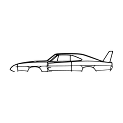 Dodge-Daytona-Charger.png Archivo STL Dodge Daytona Charger・Modelo para descargar y imprimir en 3D