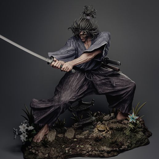 🤴 Musashi Miyamoto 3D Print・ 3D File for 3D printing・Cults