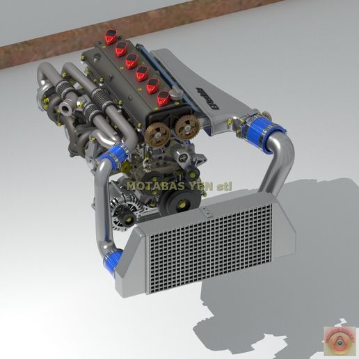 Toyota-2JZ_Racing-Intercooler_1.jpg TOYOTA 2JZ mit Racing-Kit - INTERCOOLER KIT