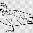 pato.png Animals Geometric 2d - 34 Models Wall